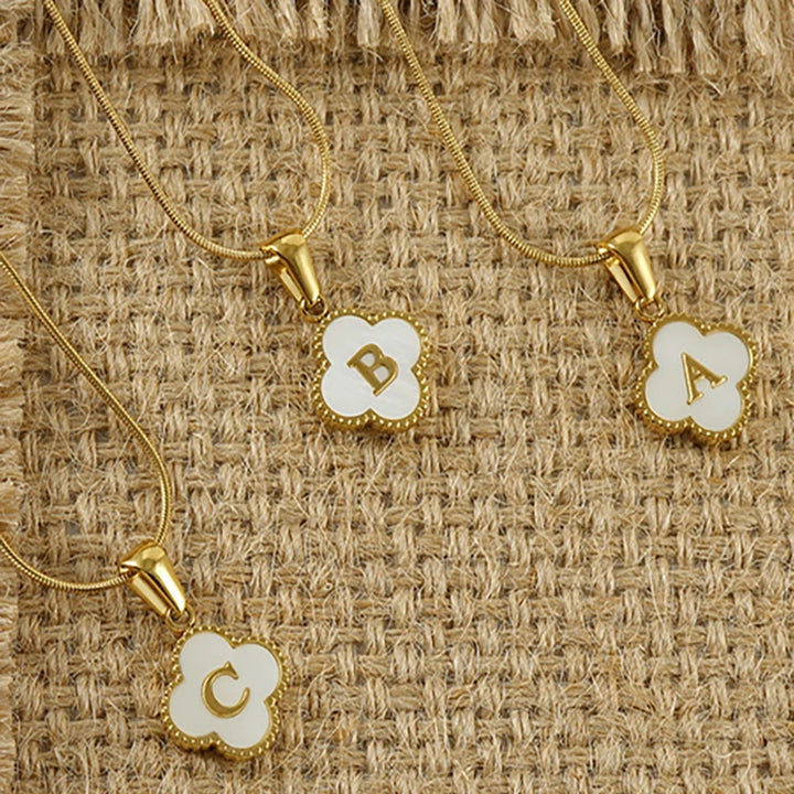 Clover Initial Necklace