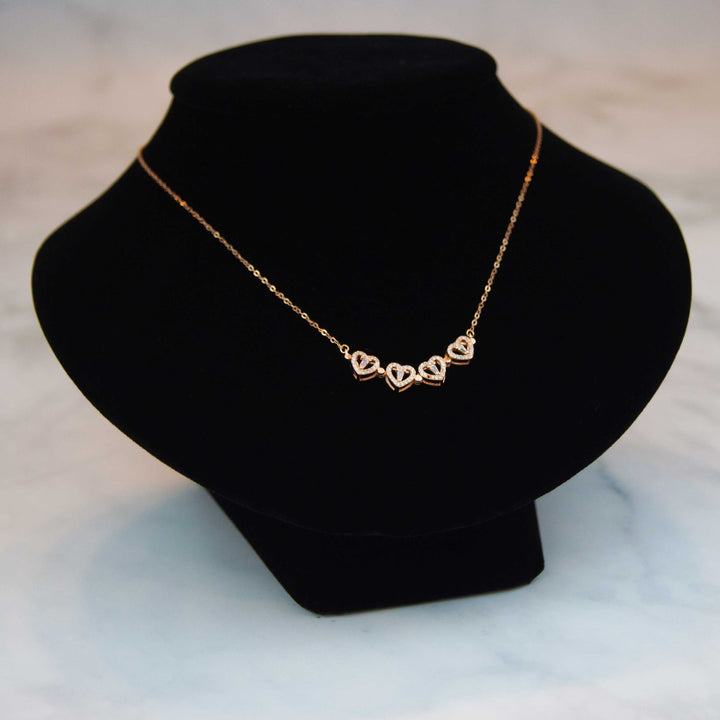 Clover Hearts Necklace