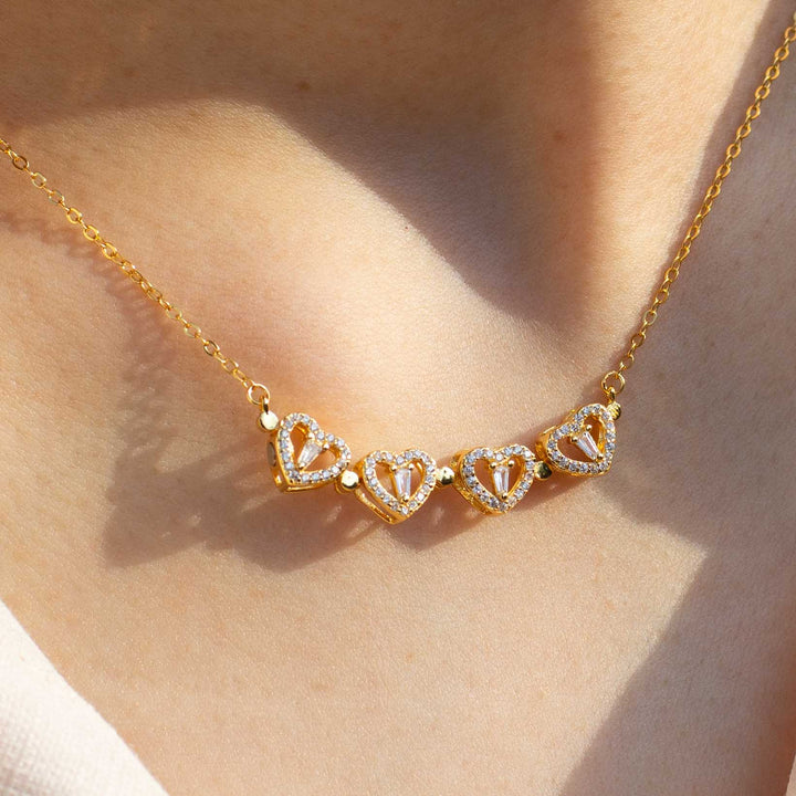 Clover Hearts Necklace