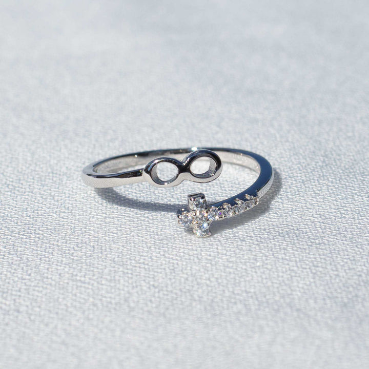 Cross Infinity Ring