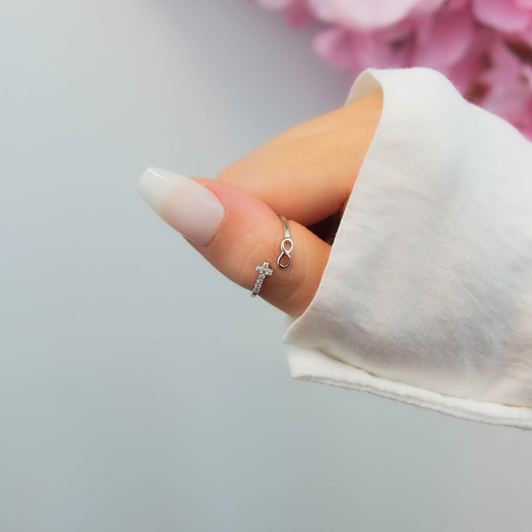 Cross Infinity Ring