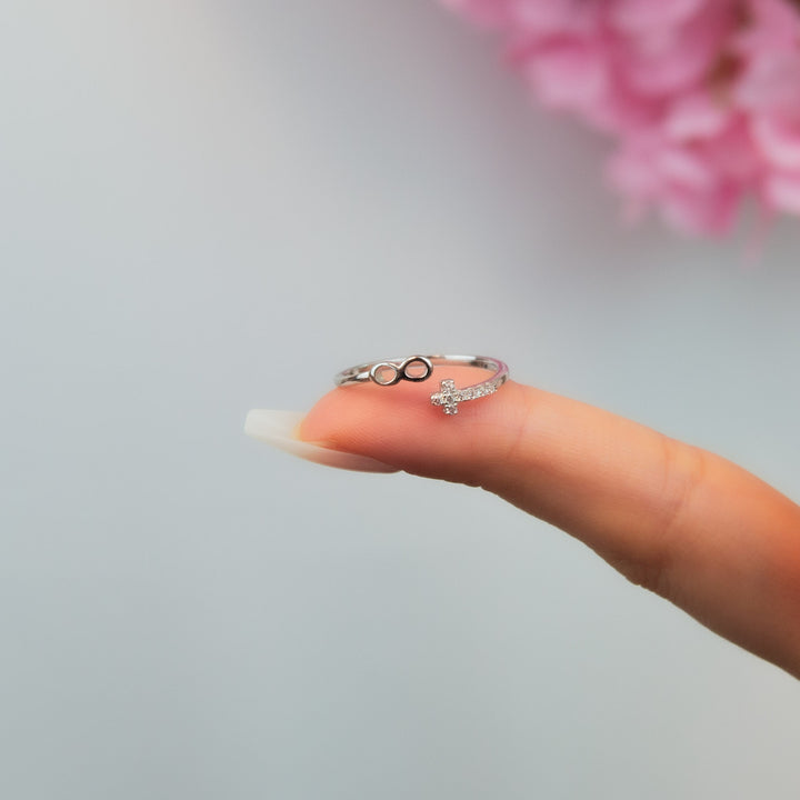 Cross Infinity Ring
